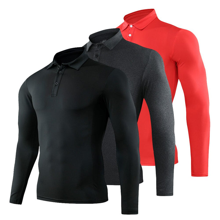 2021 New Golf Wear Long Sleeve Golf Shirt 7 Colors in Choice Leisure Fitness Quick Dry Golf Clothes Sport Male T Shirt Gym