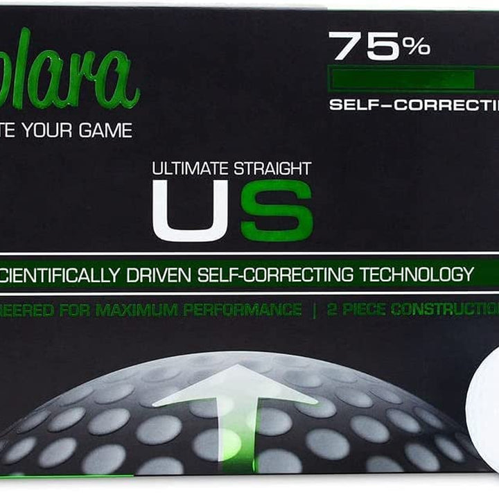 Ultimate Straight Premium Golf Balls | Hook and Slice Correction | Handicap Range 12+ | Perfect for Recreational Golfers | 1 Dozen (12-Balls) | 2Pc Construction of Central Core and Outer Cover